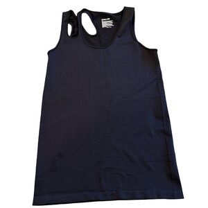 Helmut Lang Black Stretch Racerback Tank Top Nylon Spandex Minimalist M/L